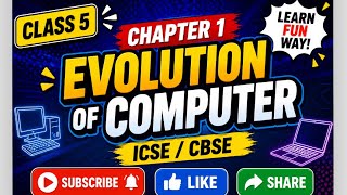 Class 5 computer chapter 1 Evolution of computers part 1#computer #class5 #evolution #part1