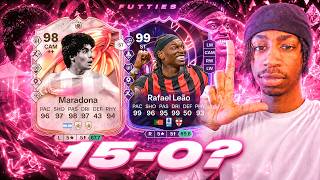 This 99 LEAO X 98 MARADONA Evo Duo IS A JOKE!! 15-0 RANK 1 CHAMPS!!!