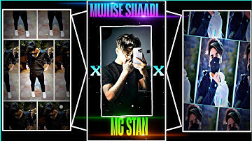 Mujhse shaadi karogi x Mc stan 💞🥀 New trending songs 🎶 Alight motion XML preset ✨#xmlfile