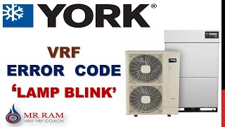 YORK VRF ERROR  (INDOOR LAMP BLINK )     [ ENGLISH  ]