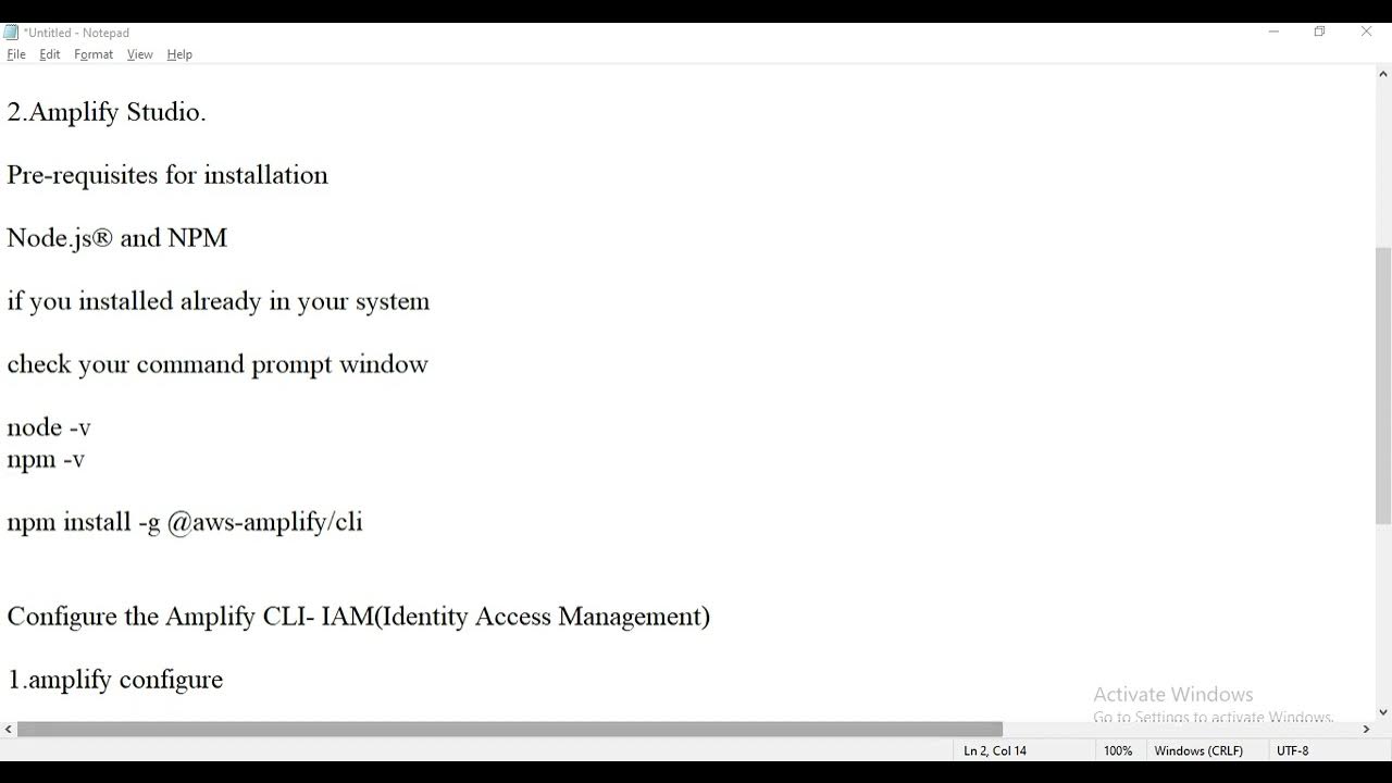 AWS Amplify CLI Installation And IAM User Creation In Tamil Language aws-amplify-cli-installation-and-iam-user-creation-in-tamil-language