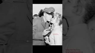 Elvis Presley with Margit Buergin. Germany. 1958.