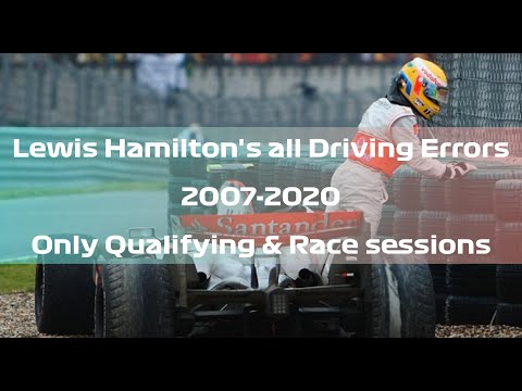 Lewis Hamilton driving errors compilation | 2007 - 2020