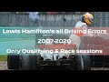 Lewis Hamilton driving errors compilation | 2007 - 2020