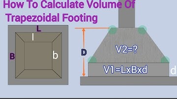 How To Calculate Volume Of Trapezoidal Footing|Sea Of Construction|Civil Engineering World