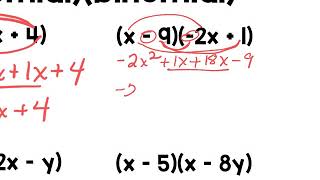 Algebra 1 Lesson 8-3 Multiplying polynomials part 1