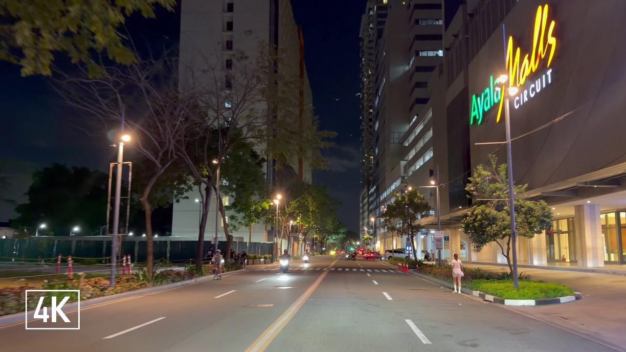 4K Night Drive Manila 🇵🇭 BGC to Makati Ayala Malls | POV City Lights