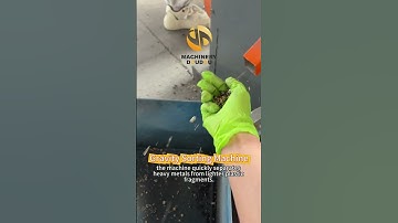 Separation of Scrap Metal and Waste Plastic with High-Efficiency Gravity Separator | Sorting Machine