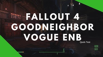 Fallout 4 Goodneighbor Vogue ENB Ultra 1440p 60fps