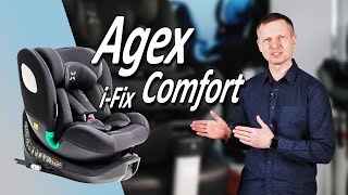 Agex Comfort I Fix - автокресло с рождения до 12 лет, на поворотной базе изофикс.