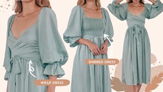 DIY Cottage dress | Making a shirred dress and a wrap dress in one design | Sewing tutorial