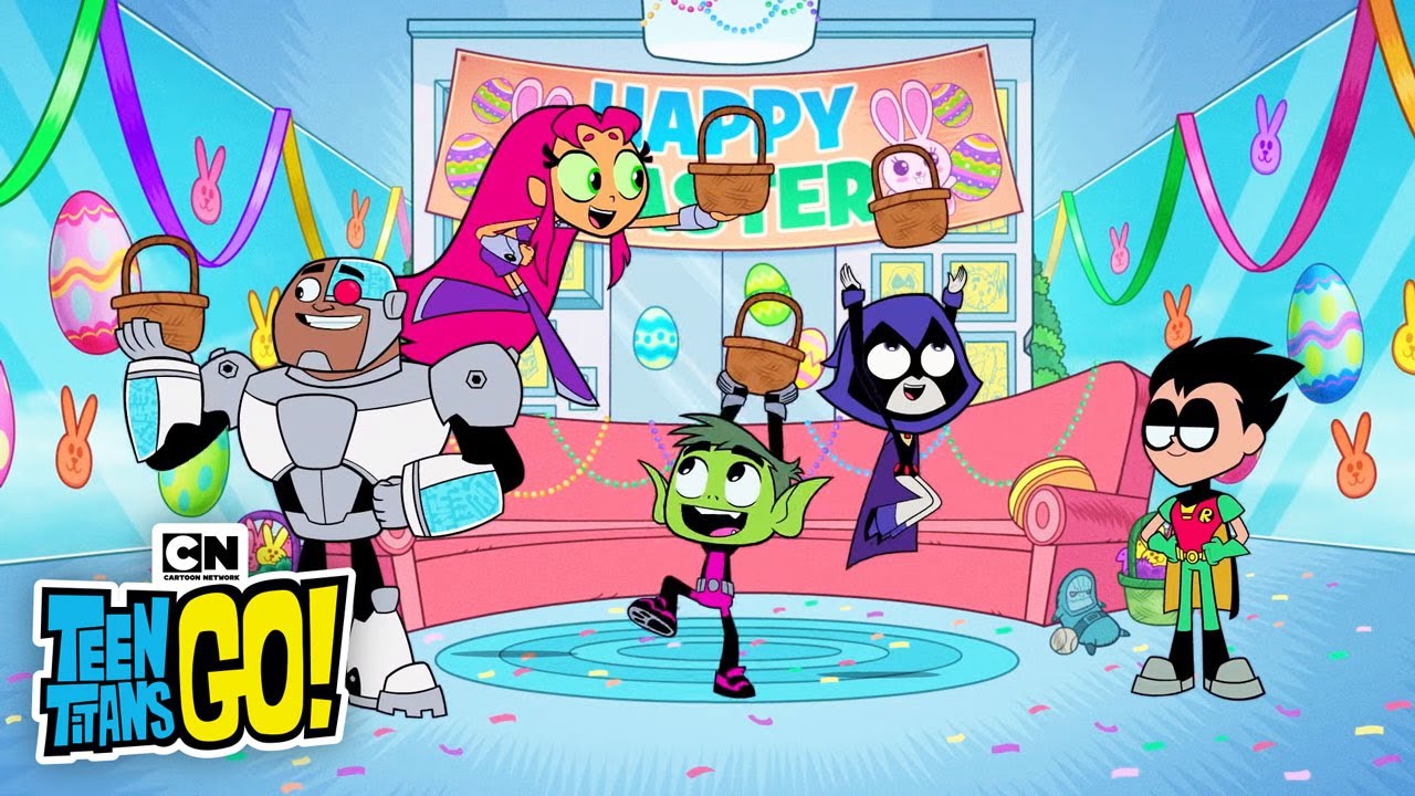 Teen Titans Go The Easter Bunny Cartoon Network Kidztube - roblox egg hunt fairy world