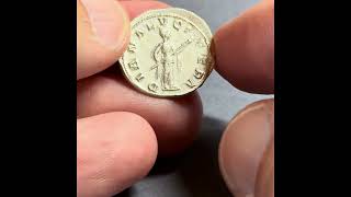 Exceptional Gordianus Iii, Ric 127, 241 Ad, Rome, Silver Denarius, Diana Lucifera