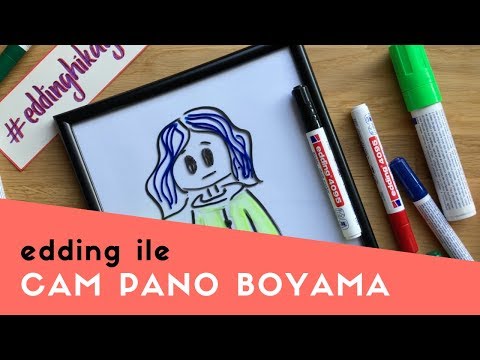 Cama Geçici Yazı Yazma / Likit Tebeşir Kalemleri ile Cam Pano Boyama | 10marifet