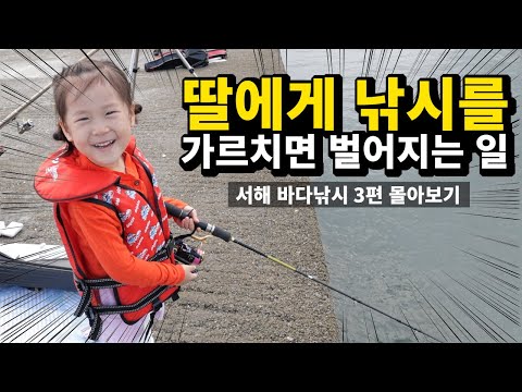 6살 딸이 방어, 삼치, 감성돔을 잡아버렸어요.(서해 바다낚시 3편 몰아보기)