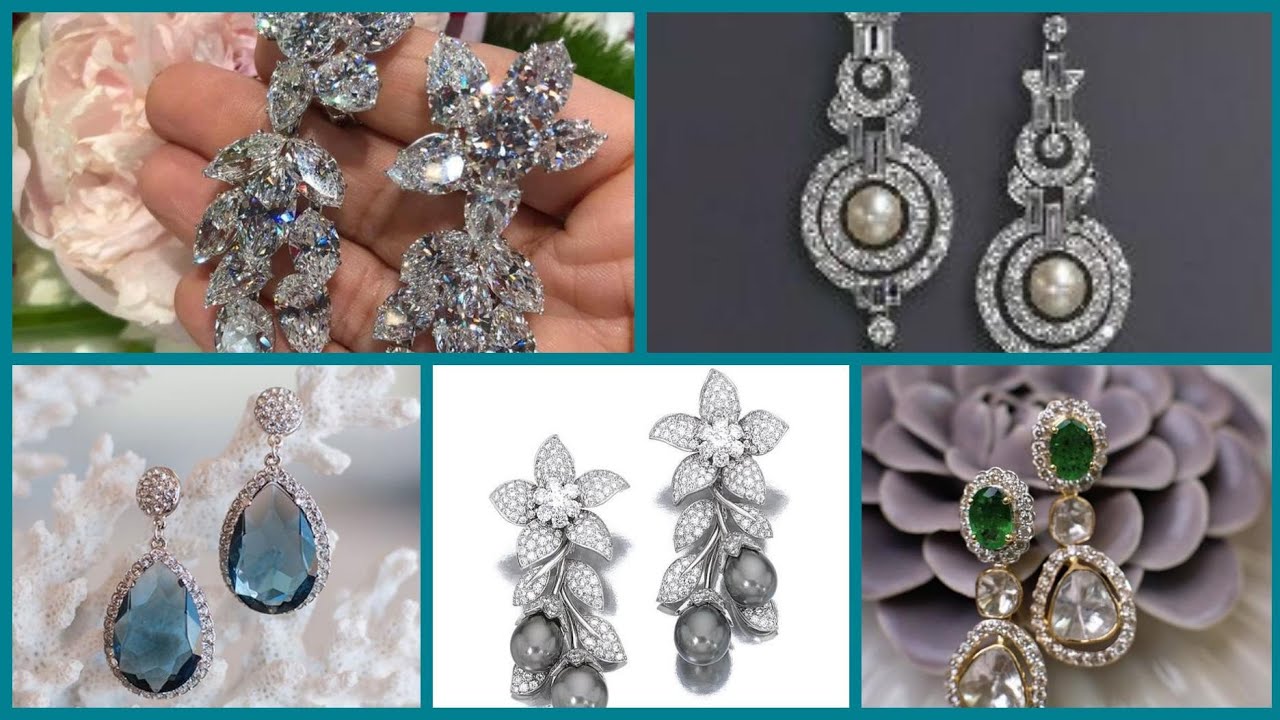Most stylish and trendy diamond earrings collection