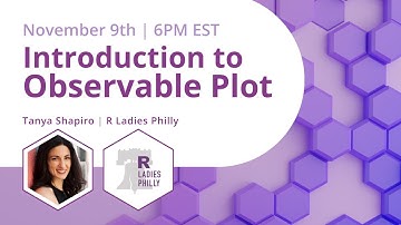 Introduction to Observable Plot with Tanya Shapiro