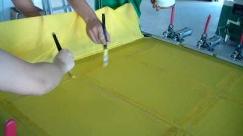 Pneumatic Screen Mesh Stretching Machine