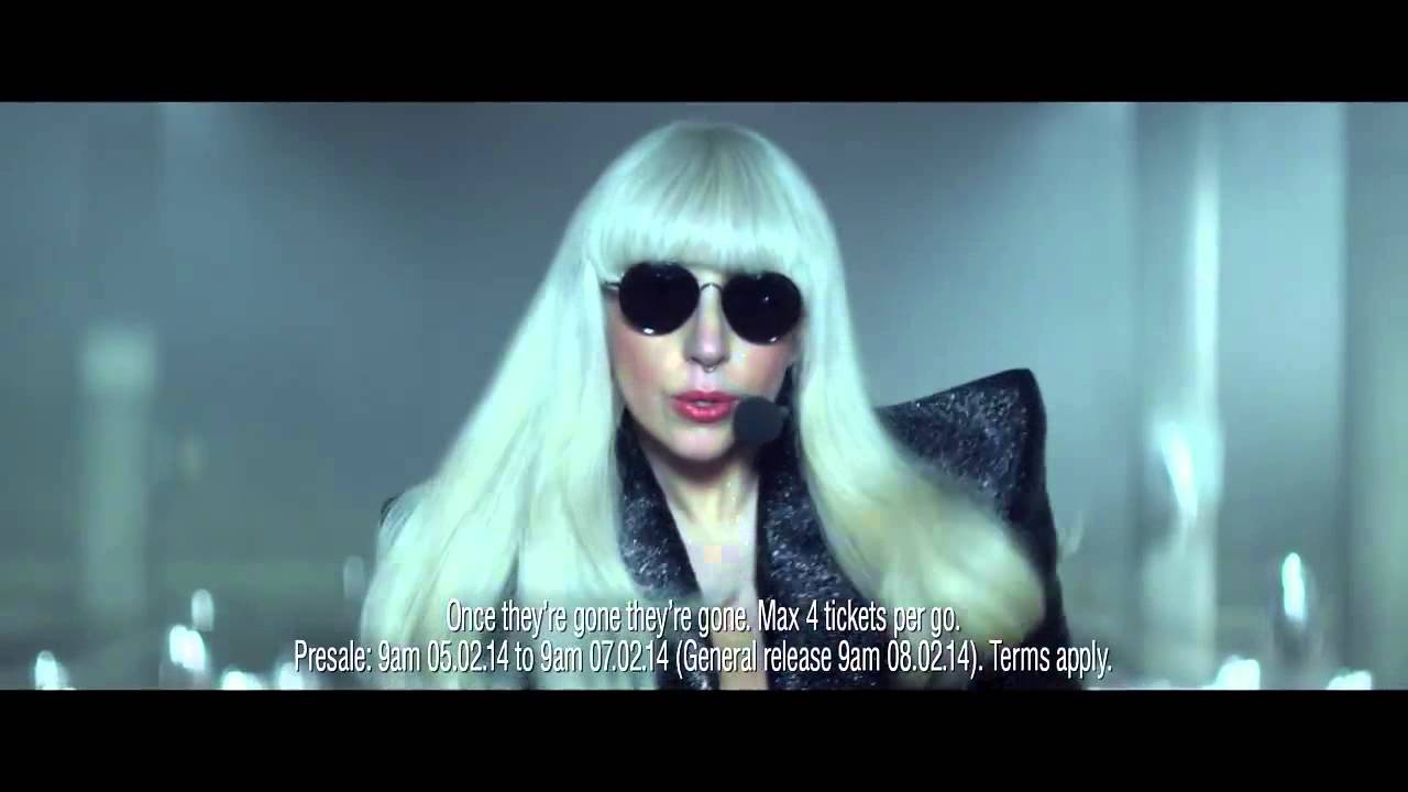 Lady Gaga European Dates Announced! O2 Priority Tickets TV ad YouTube