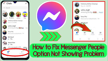 How to Fix Messenger People Option Not Showing Problem (new update 2024) |