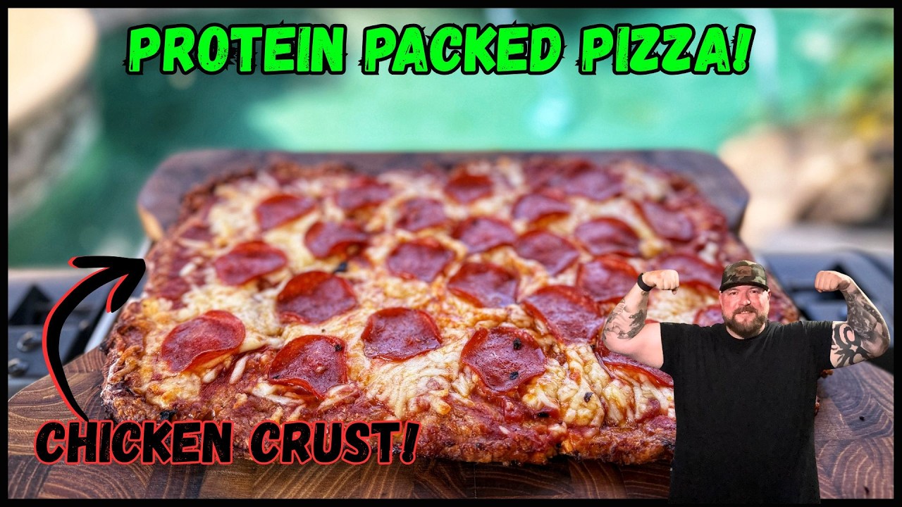 CRAZY Protein Pizza with CHICKEN Crust