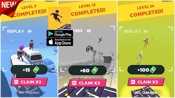 StuntMan  Gameplay Android, IOS part 1 (1 to 30 levels)