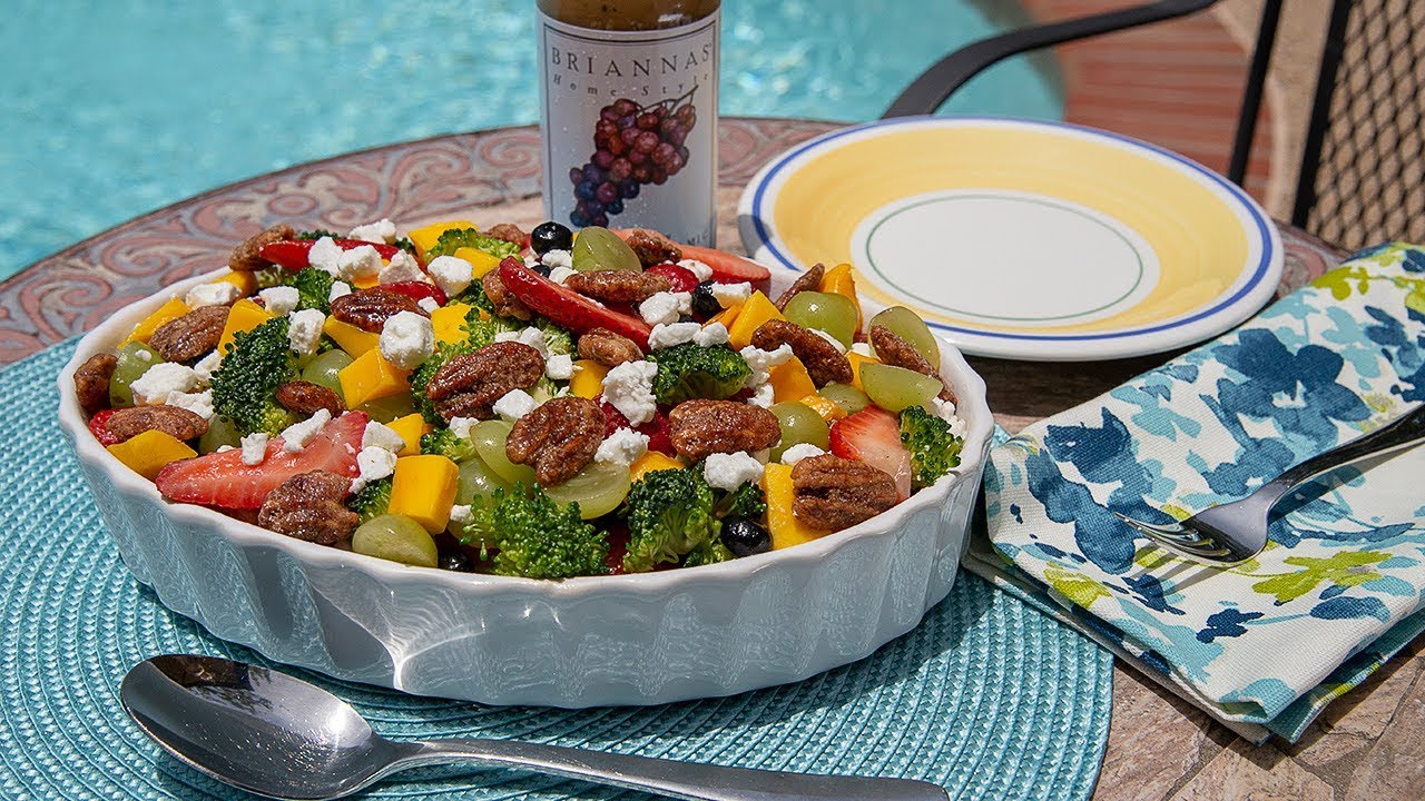 BRIANNAS® Summer Fruit and Broccoli Salad YouTube