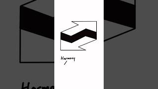 Woow! 3D Arrow!! #shorts #art #fyp #logo