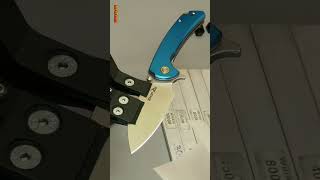 Knife Razor Sharp Paper Test ▶︎ ⚒️ #KnifeSharpening #Shorts