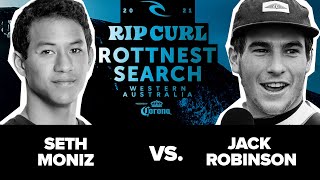 Jack Robinson vs. Seth Moniz HEAT REPLAY Rip Curl Rottnest Search Round of 32