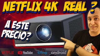 Este proyector WANBO X5 PRO + tiene Netflix REAL en 4K + HDR10