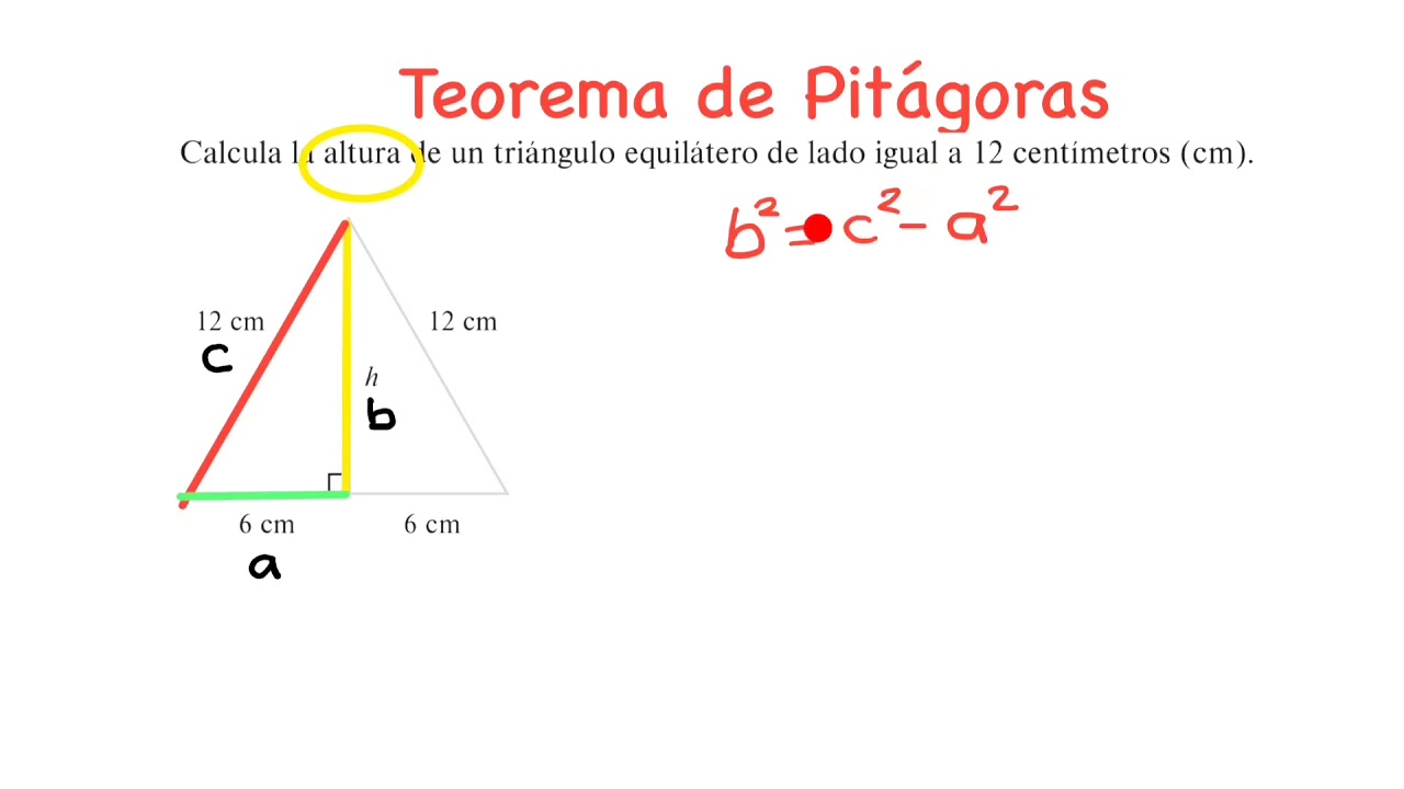 Teorema De Pitágoras Cuando Busco Cateto Youtube