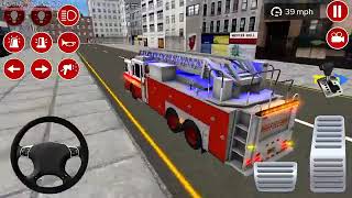 Gerçek İtfaiye Aracı Sürüş Simülatörü 2024 - Yeni İtfaiyeci İtfaiyecinin Günlük İşi - Android oyun screenshot 2