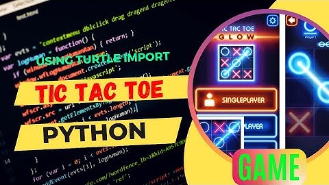 Tic Tac Toe Game Code in Python turtle import graphics