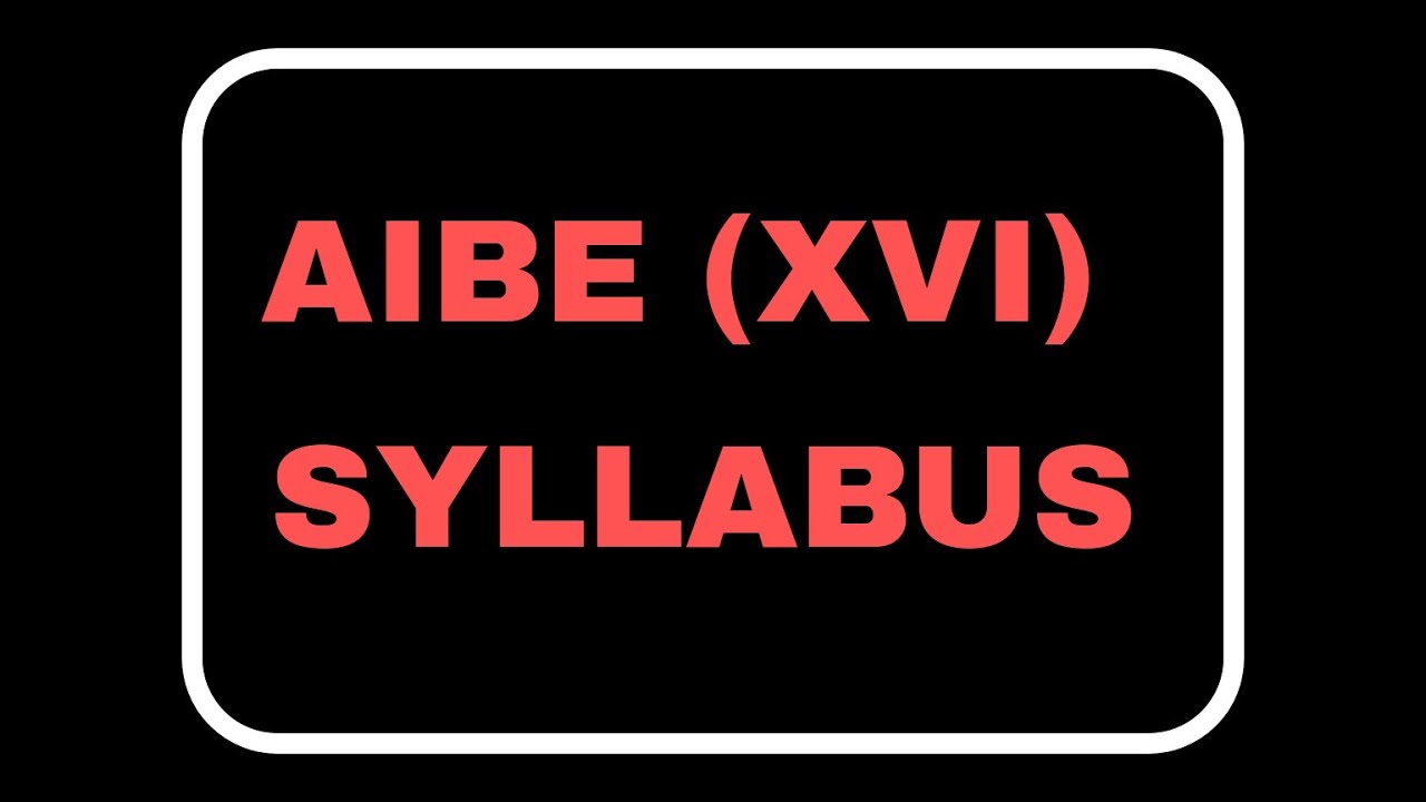 Aibe xvi syllabus ||Smart Legal Education ||