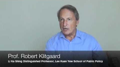 Corruption and poverty, Interview with Robert Klitgaard Part I