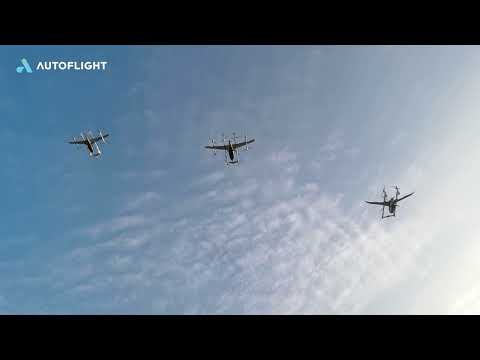 World's First eVTOL Formation Flight by AutoFlight