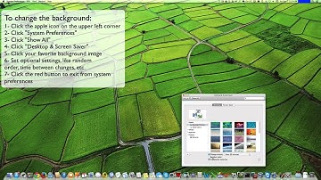 How to change the desktop background picture on Mac OS X