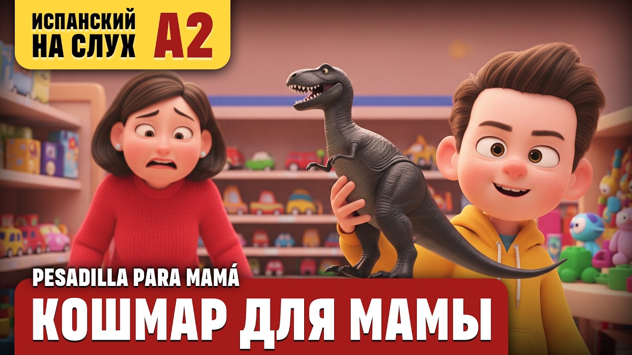 Кошмар для мамы. Весёлый рассказ (уровень А2). Испанский на слух.