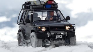Tamiya Cc-01 Mitsubishi Pajero On A Winter Day In The Mountains
