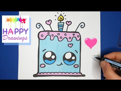 how-to-draw-a-cartoon-birthday-celebration-cake-cute-and-easy---happy-drawings