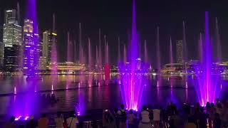 Spectra Light Water Show Singapore Full Live Show In 4K Marina Bay Sands Night Show