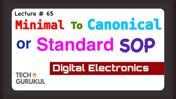 65. Minimal to Canonical  or Standard SOP Conversion | Digital Electronics | Dinesh Arya