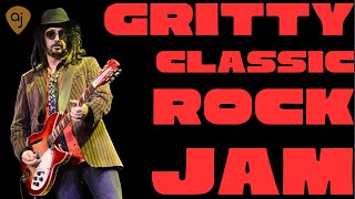 Gritty Clic Rock Jam Guitar Backing Track F