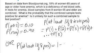 Information 5.2 Binomial Distribution Probability notes Example: Anemia News