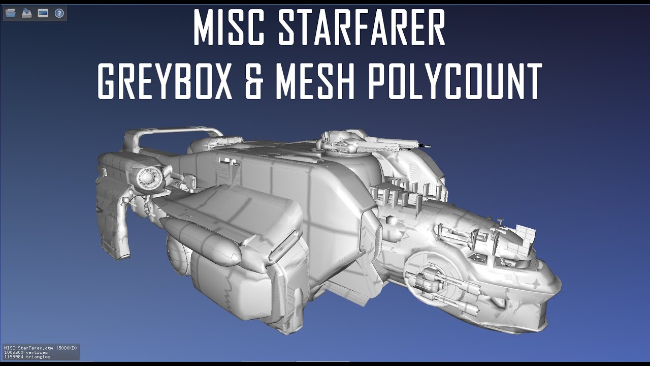 Starfarer Greybox & Mesh polycount - YouTube