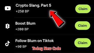 Crypto Slang. Part 5 Video Code | Blum New Video Code 20 December | Blum Video Code Today