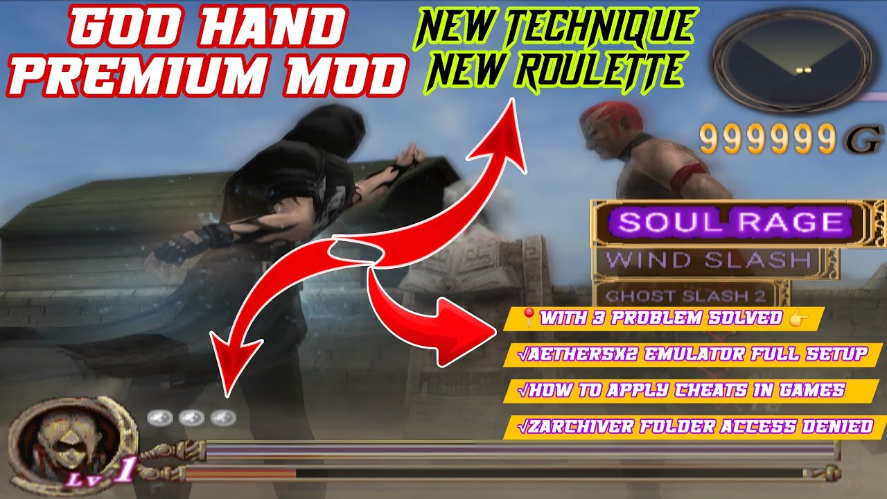 GOD HAND Premium Mod | With Include 3 Problem Solved | how to play god ...