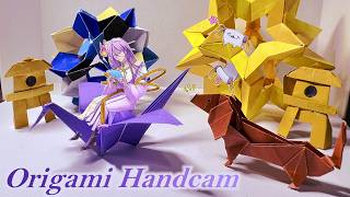 【ORIGAMI HANDCAM】BEGINNER TRIES ORIGAMI【FIRST STAGE PRODUCTION EN】
