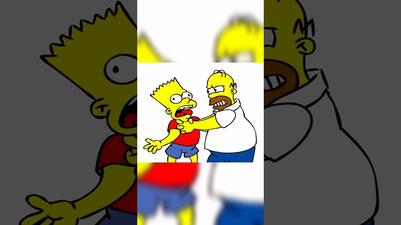 🎨 Забавный момент с Гомером Симпсоном и Бартом Симпсоном | Короткометражные мультфильмы "Симпсоны"